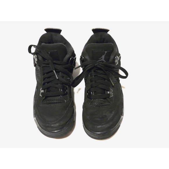 Jordan Black Cat 4 Size 6.5Y All Black Used No Box 408452-010 - Picture 4 of 15